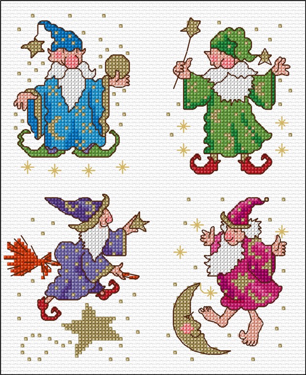 LJT407 Mini wizards illustration 5057