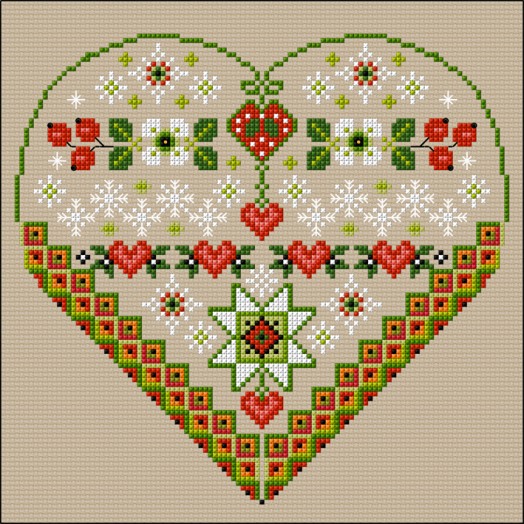 LJT128 Decorative Winter heart thumbnail
