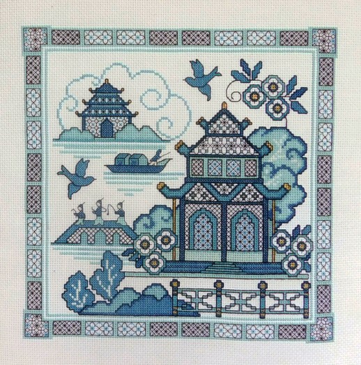 LJT177 Blackwork Willow pattern picture thumbnail