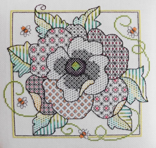 LJT241 Blackwork Poppy thumbnail