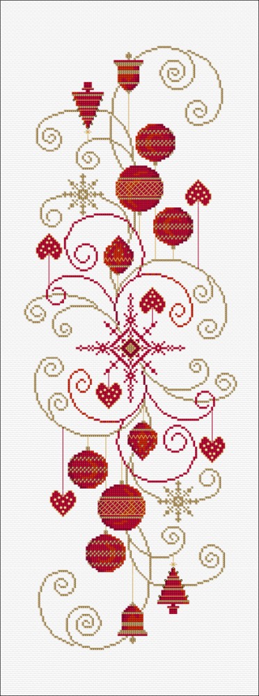 LJT256 Christmas table runner illustration 5738