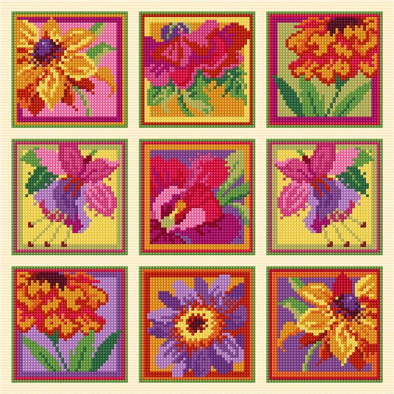 LJT263 Colourful florals  thumbnail