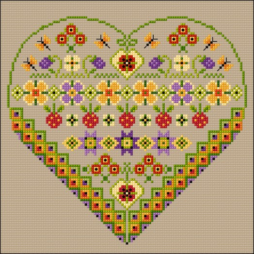 LJT268 Decorative Summer Heart thumbnail