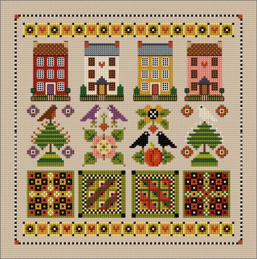 LJT269 Seasonal Shaker style sampler thumbnail