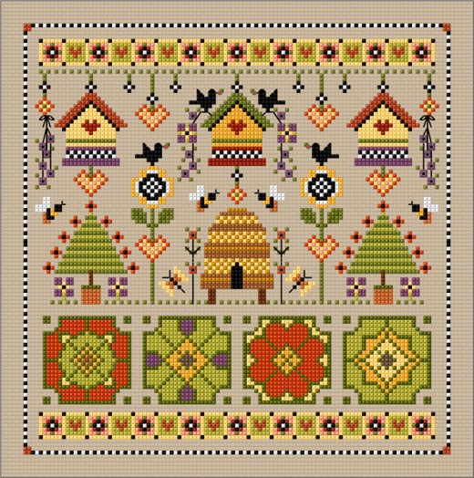 LJT270 Shaker style garden sampler thumbnail