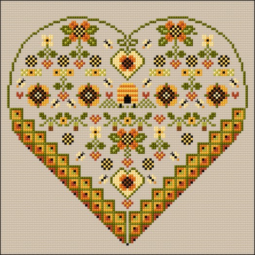 LJT413 Decorative Autumn Heart thumbnail