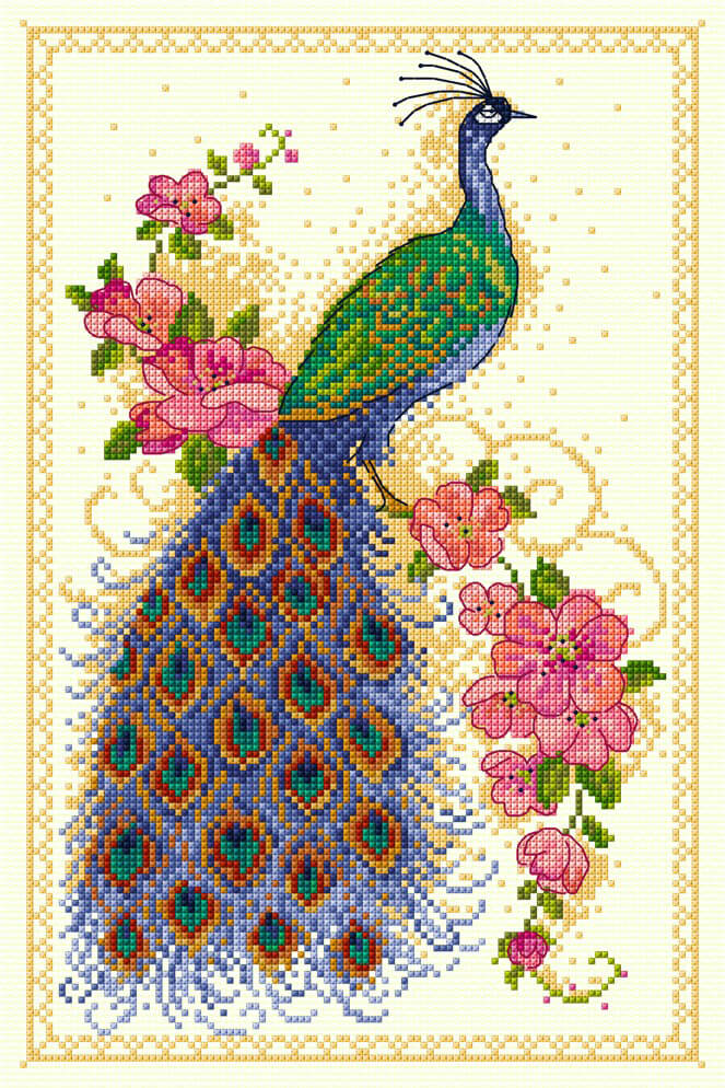 LJT286 Regal Peacock illustration 4893