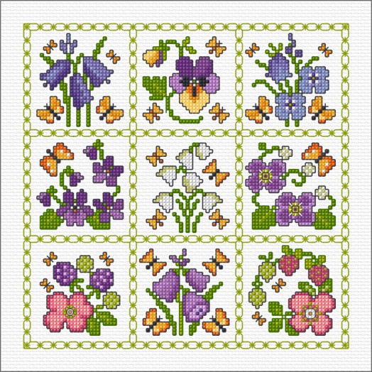 LJT287 Patchwork floral sampler thumbnail