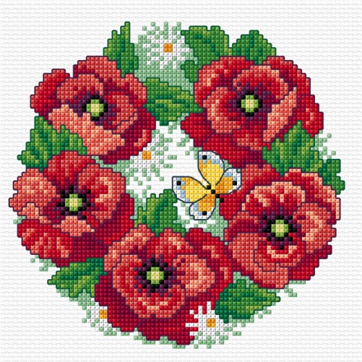 LJT302 Poppy circle thumbnail