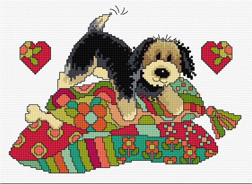 LJT305 Cute Pooch illustration 4875