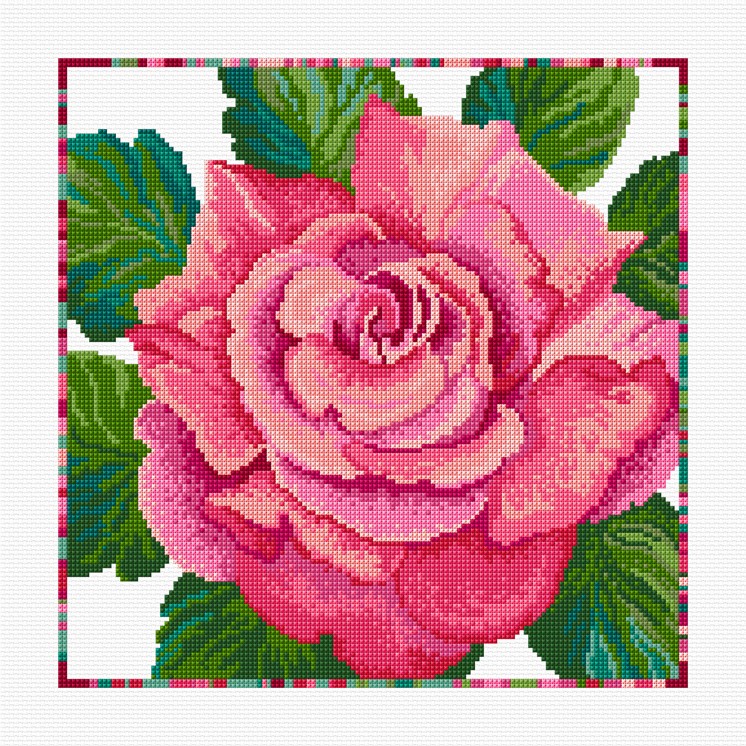 LJT309 Summer Rose illustration 4975