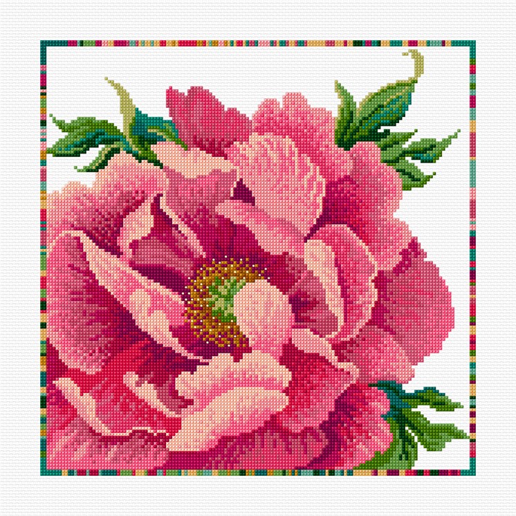 LJT310 Peony delight illustration 4974