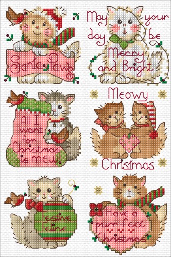 LJT414 Festive cats thumbnail