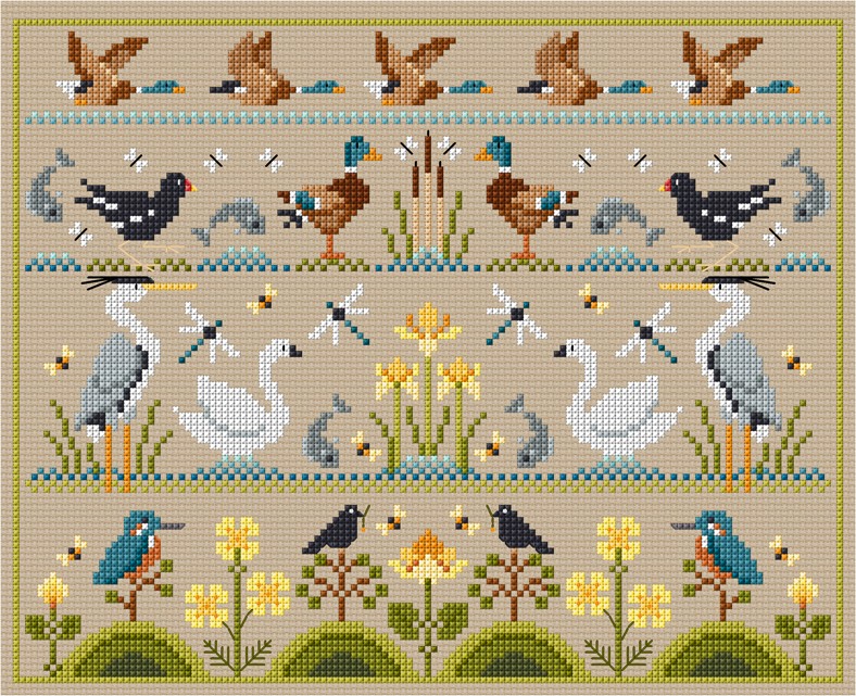 LJT321 Riverside Sampler illustration 5816