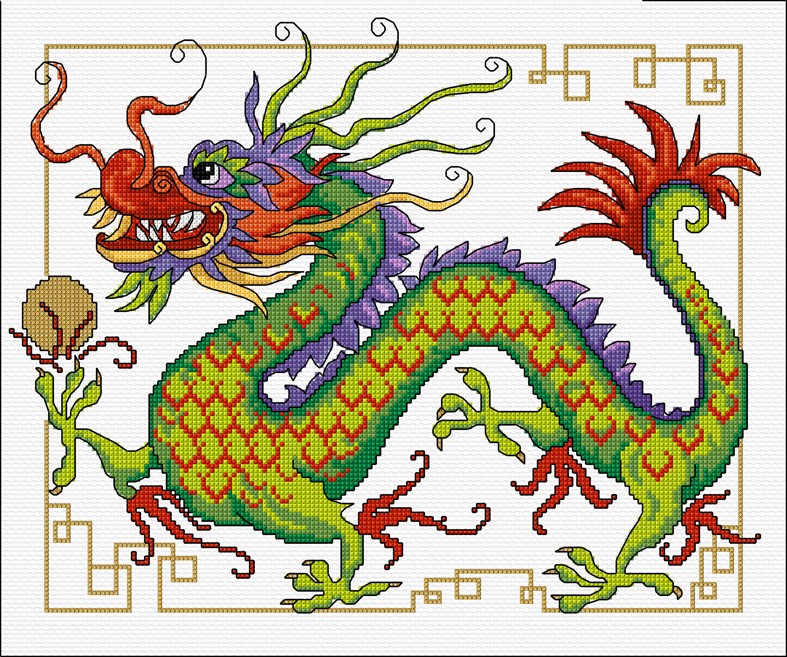 LJT324 Glorious dragon illustration 5058