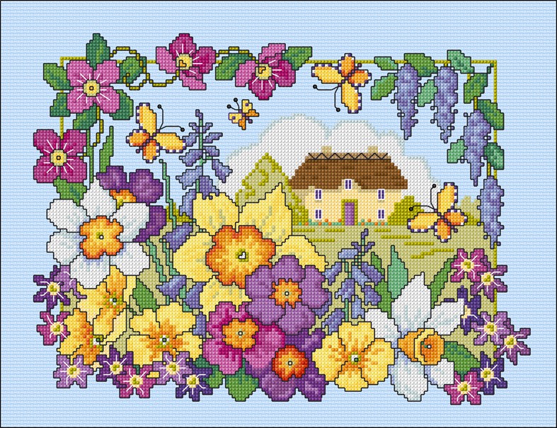 LJT346 Spring scene illustration 5200