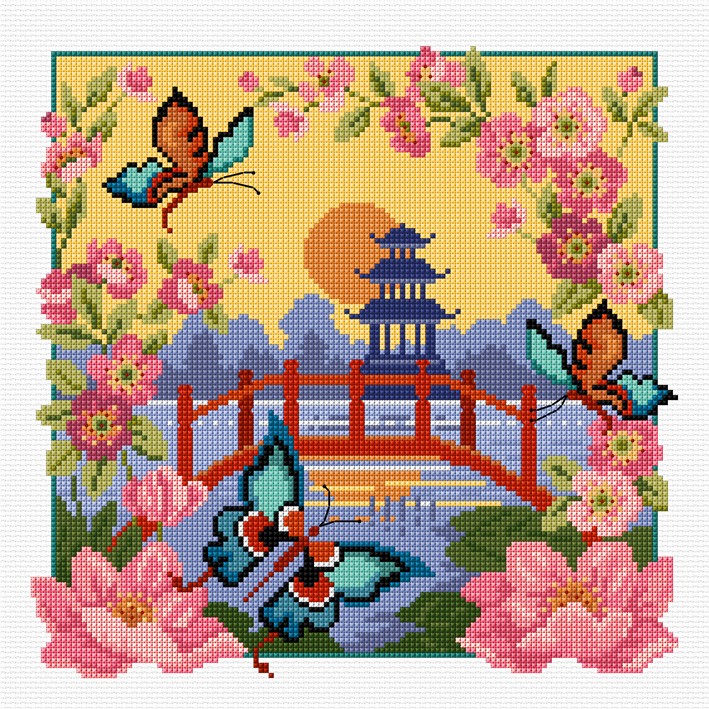 LJT350 Oriental Sunset illustration 5276