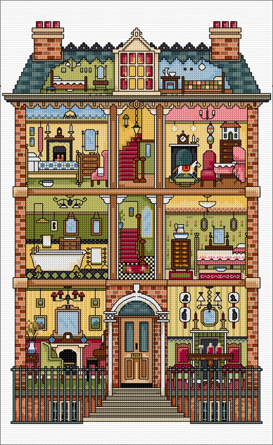 LJT361 Victorian doll's house illustration 5399