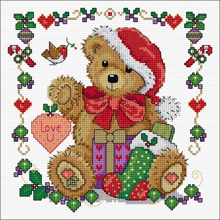 LJT365 Festive Teddy illustration 5676