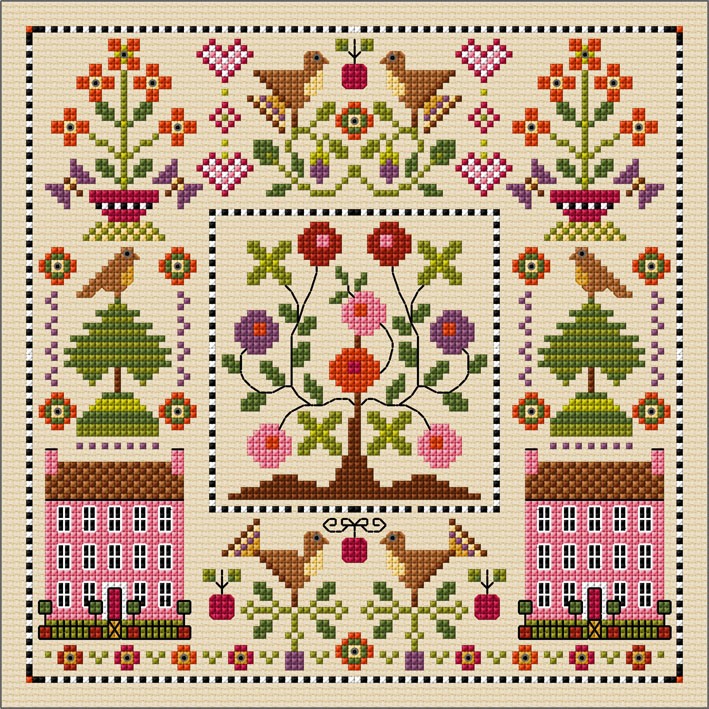 LJT377 Shaker style sampler illustration 5744