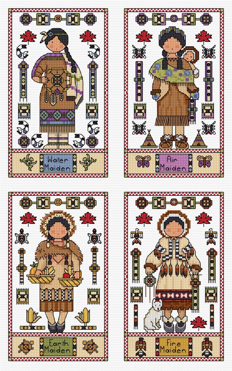 LJT378 Costume Dolls North American Maidens thumbnail