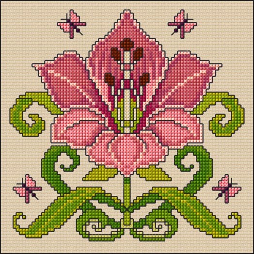 LJT391 Art Nouveau Lily thumbnail