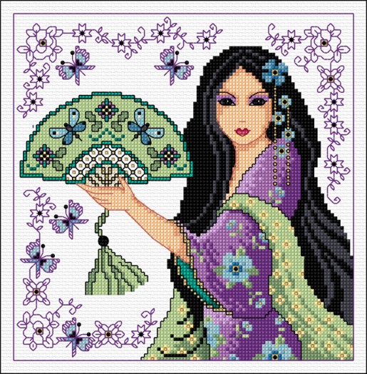 LJT393 Decorative Geisha design thumbnail