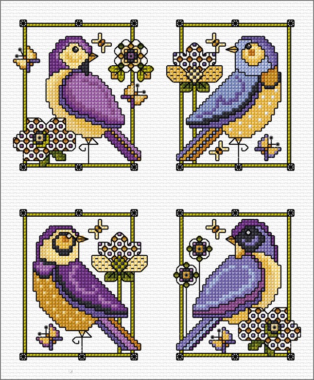 LJT397 Decorative Bird designs illustration 6001