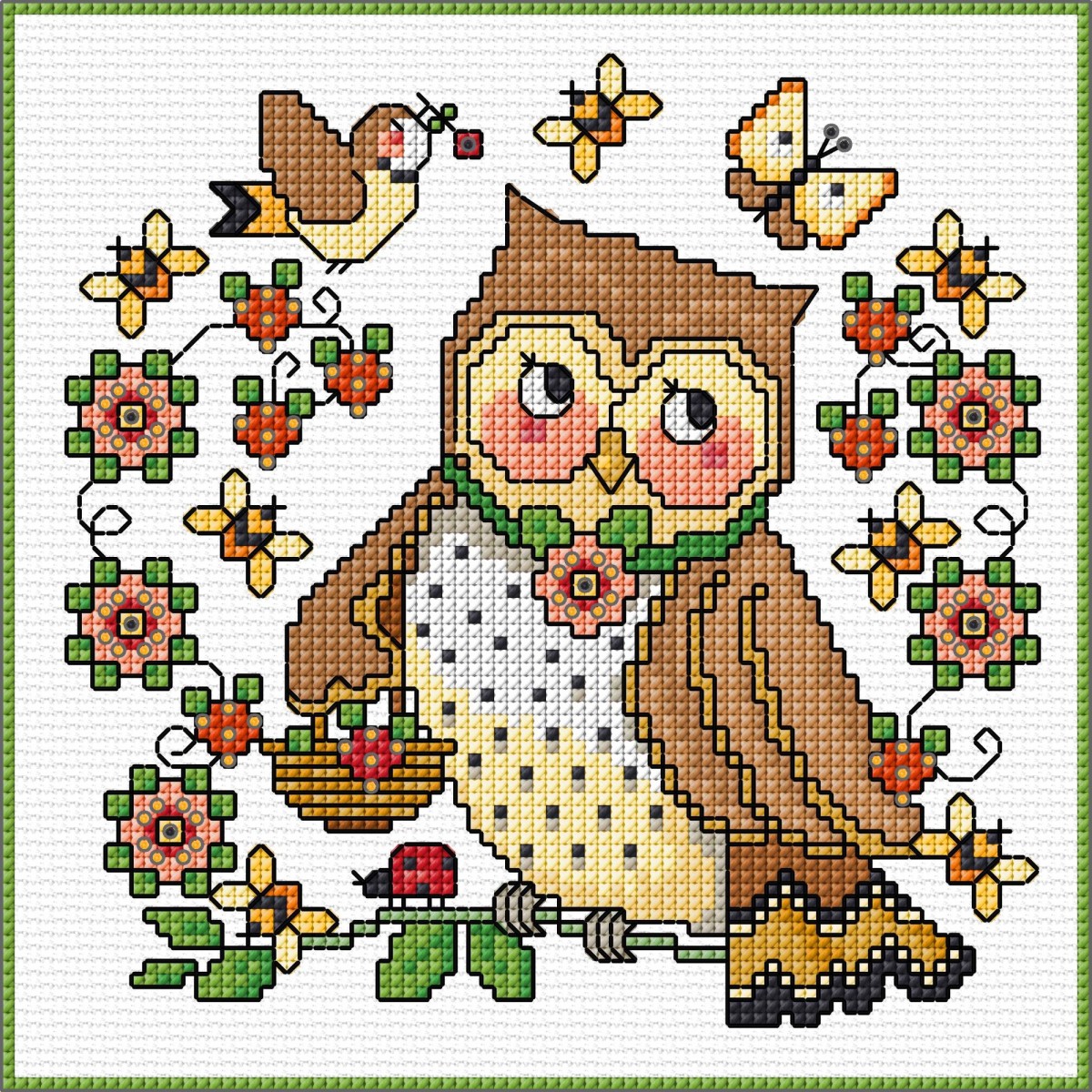 LJT440 Summer owl design thumbnail