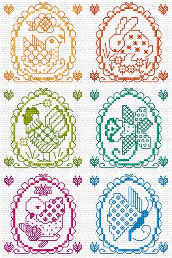 LJT82C Blackwork Spring cards thumbnail