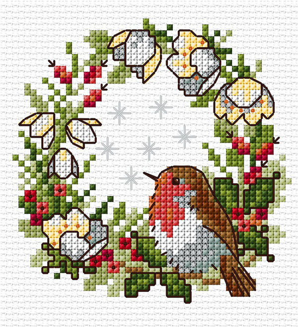 LJT93C Christmas robin illustration 4809