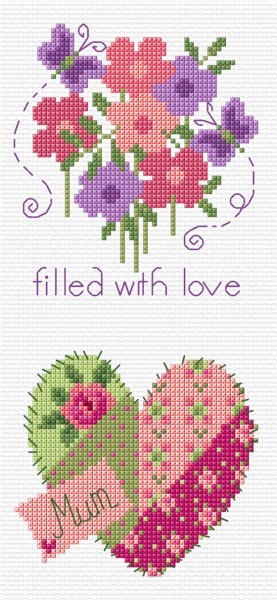 Mothers Day Card cross stitch
