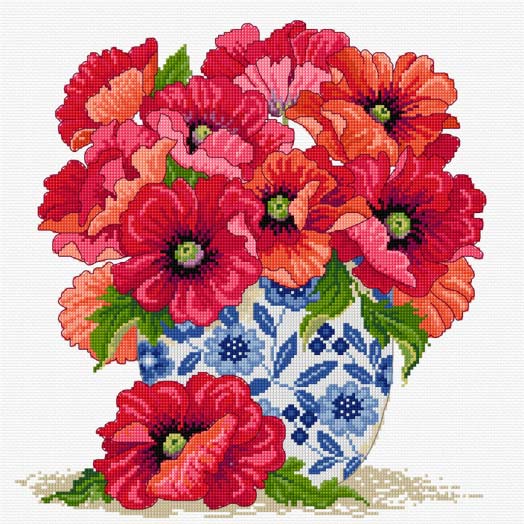 Poppies Cross stitch