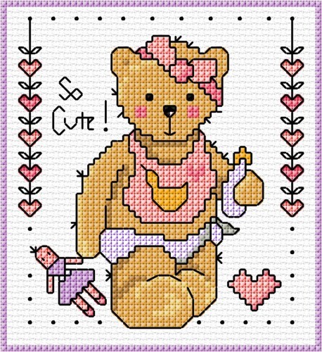 Teddy baby card