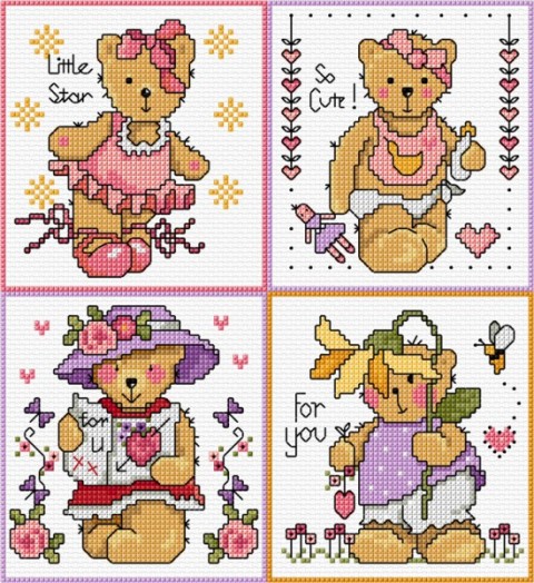 LJT40C Teddy cards for girls thumbnail