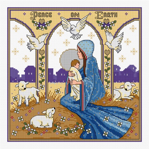 A decorative Nativity scene