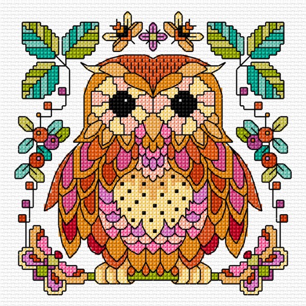 Cross stitch owl